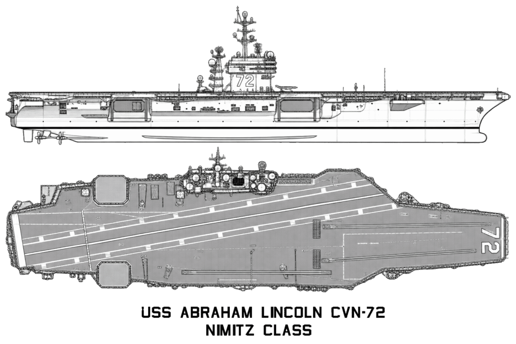 USS Abraham Lincoln CVN-72 a Nimitz class carrier