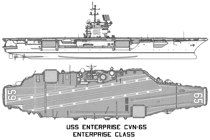USS Enterprise CVN-65 a Enterprise class carrier