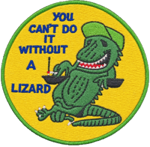VA-95 Green Lizard "You Cant do It Without A Lizard" Patch