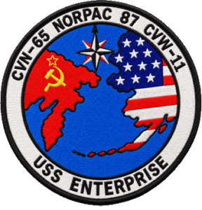 CVN-65 USS Enterprise NORPAC Patch circa 1987