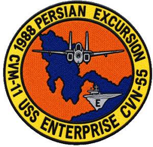 CVN-65 USS Enterprise "Persian Excursion" Patch circa 1988