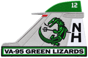 VA-95 Green Lizards Tail Fin Patch