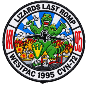 VA-95 Lizards Last Romp Patch CVN-65 circa 1995